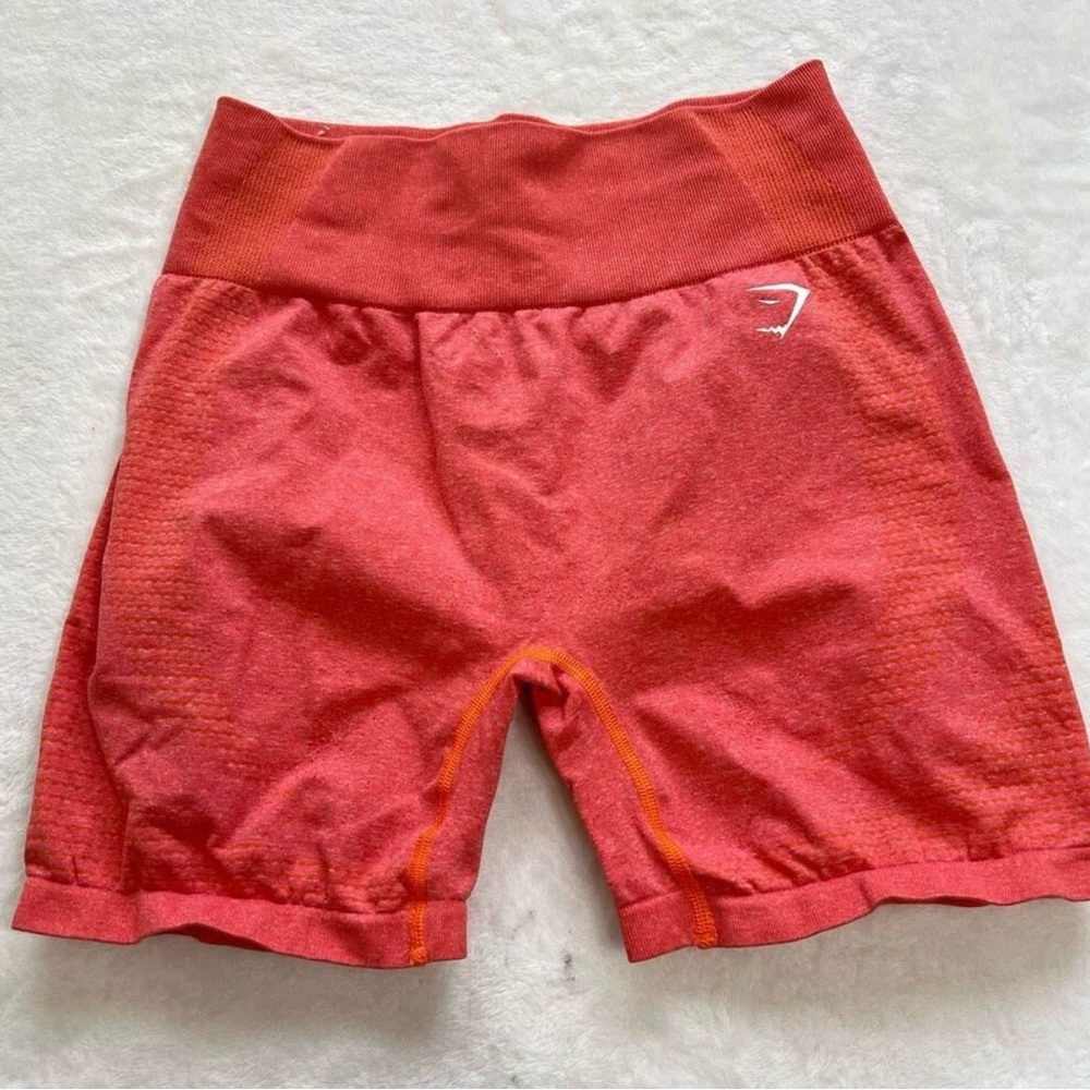 Gymshark Red Athletic Shorts